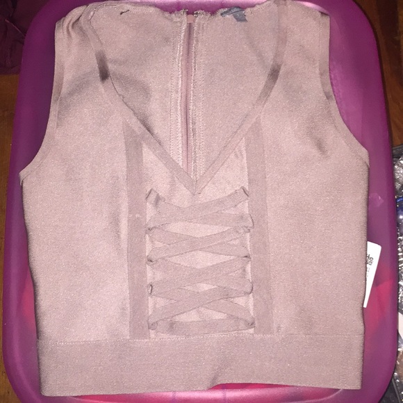 Charlotte Russe Tops - Charlotterusse Cream short shirt.